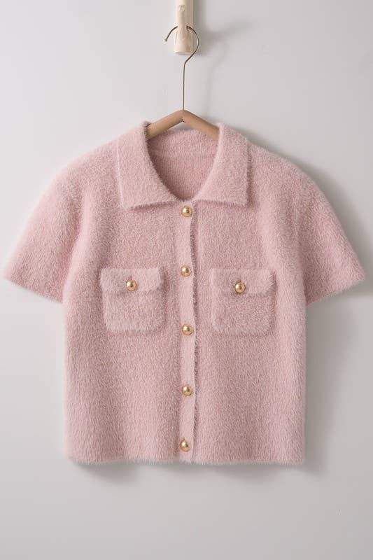 Fuzzy Pearl Top