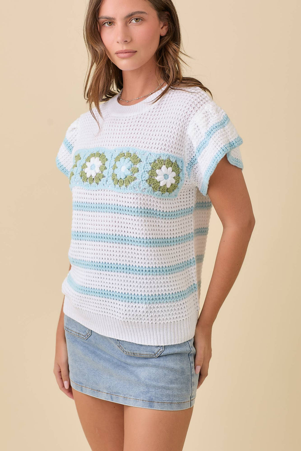 Cottager Core Knit Top