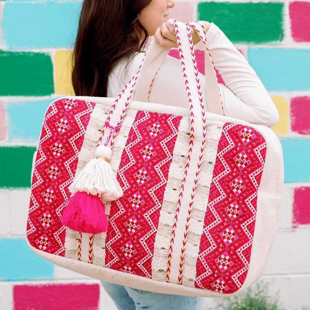 Magenta Weekender Bag
