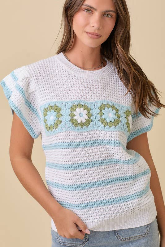 Cottager Core Knit Top