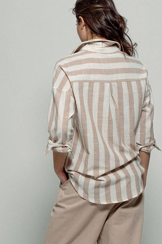 Gettin Fancy Striped Top