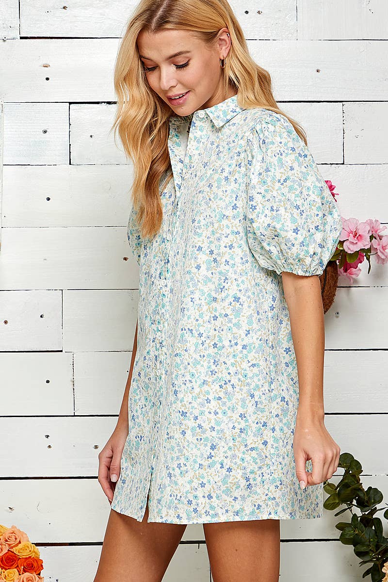 Eyelet Floral Dress