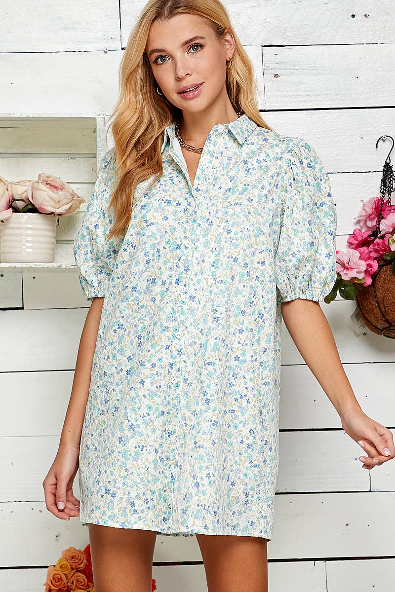 Eyelet Floral Dress