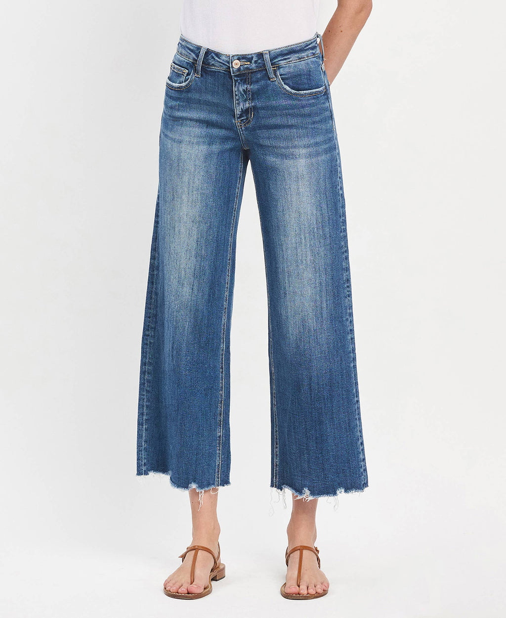 Frayed Dark Jean