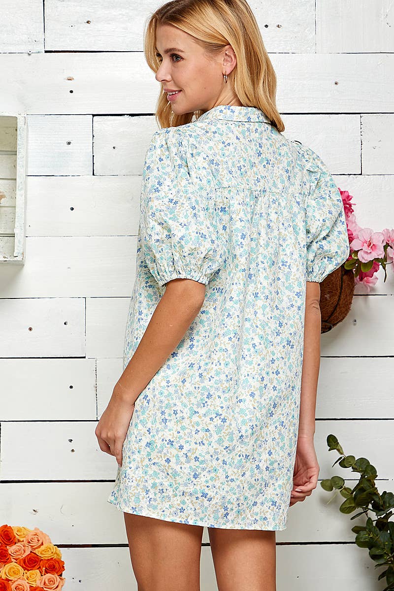 Eyelet Floral Dress