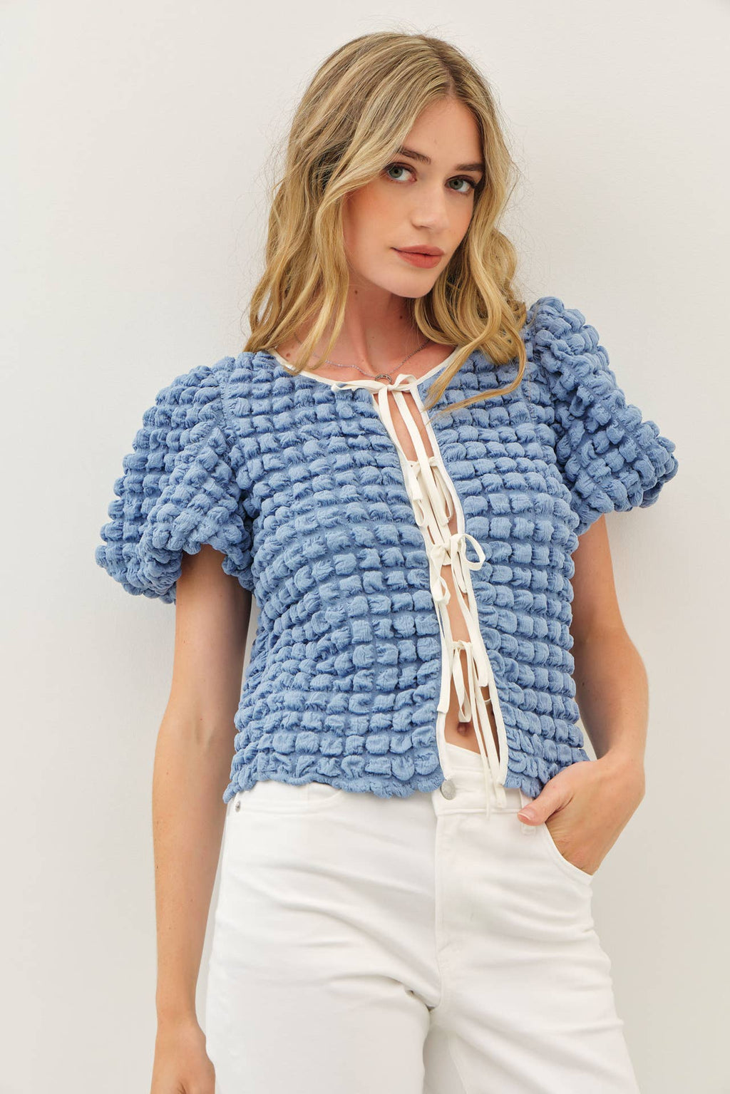 Bubbly Blue Top