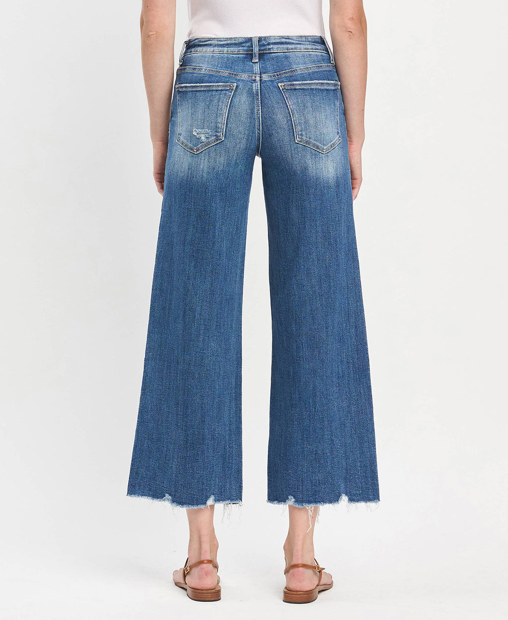 Frayed Dark Jean