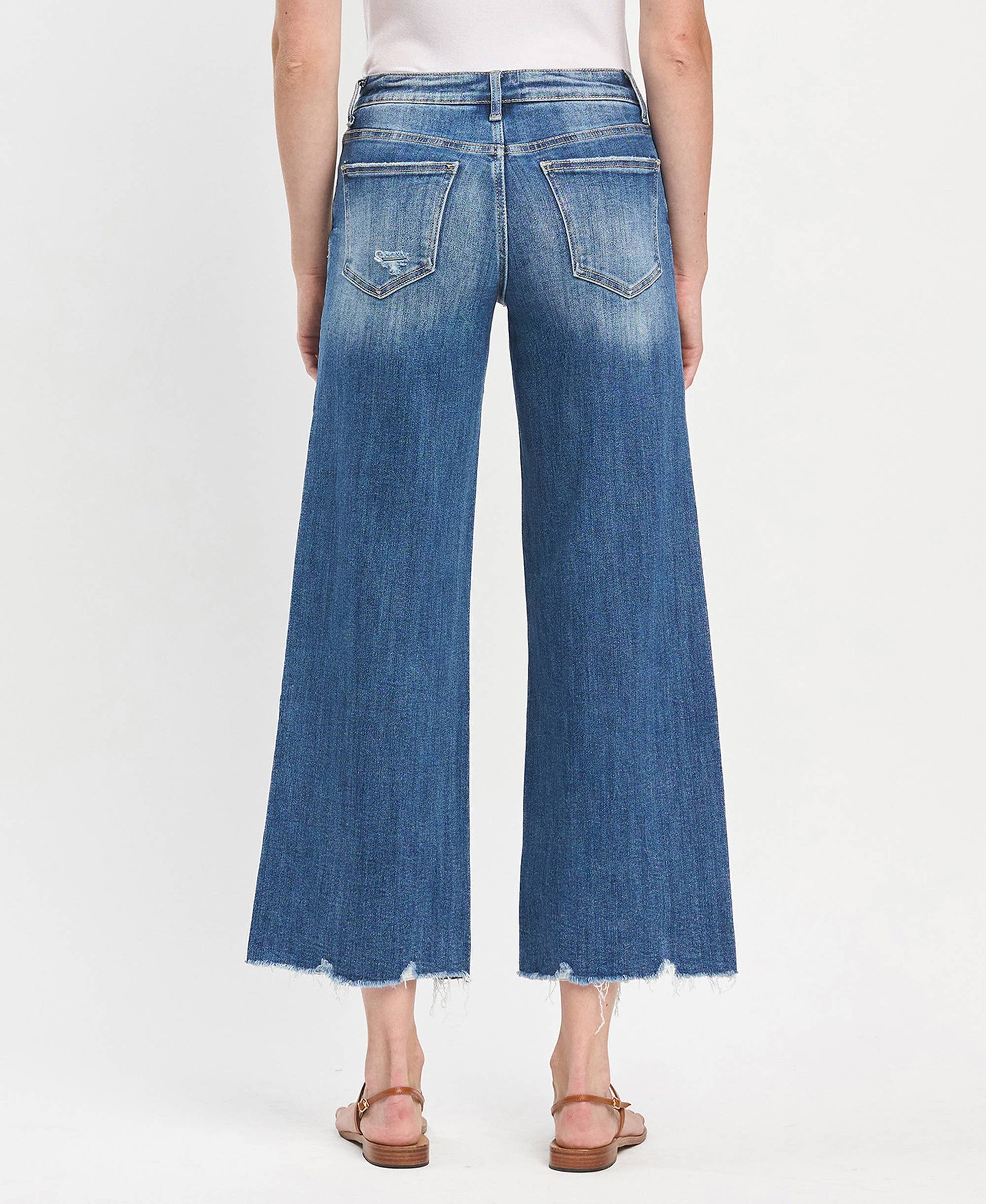 Frayed Dark Jean