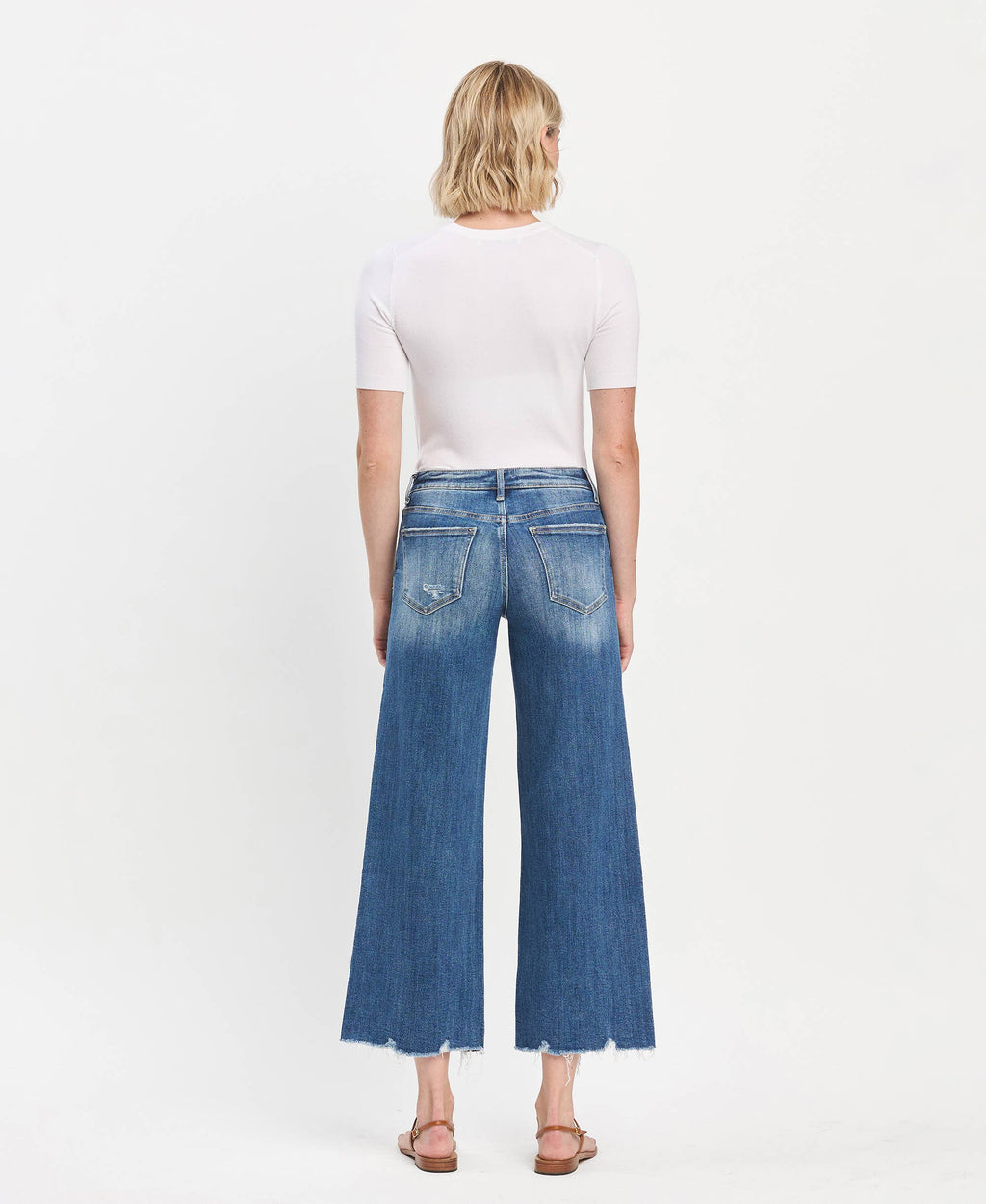 Frayed Dark Jean