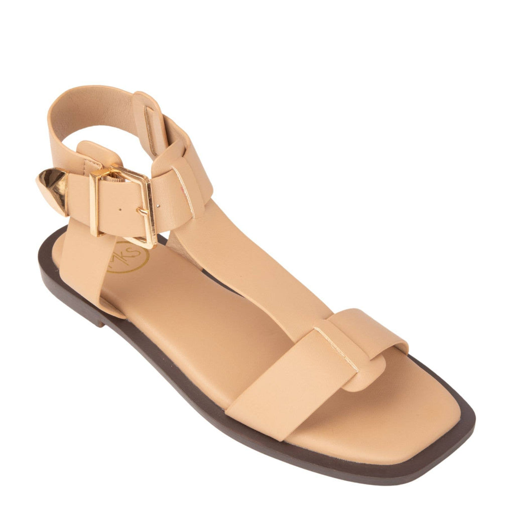 AVA 2 Sandals in White or Nude