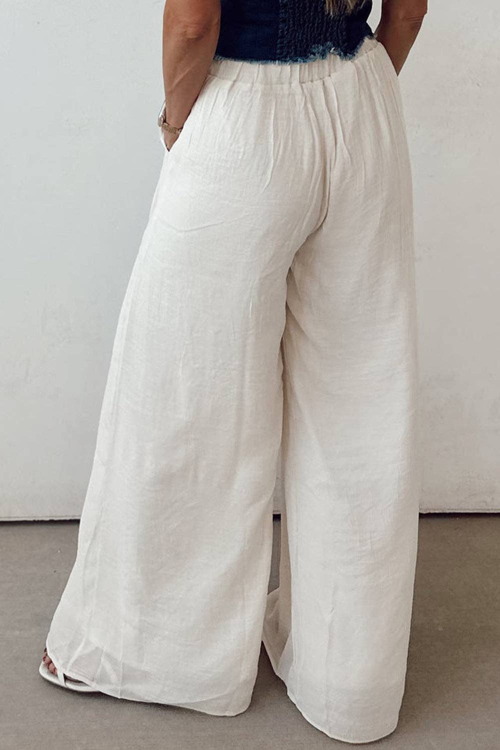 Shimmering White Pant