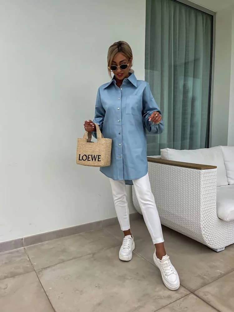 Denim Wash Top