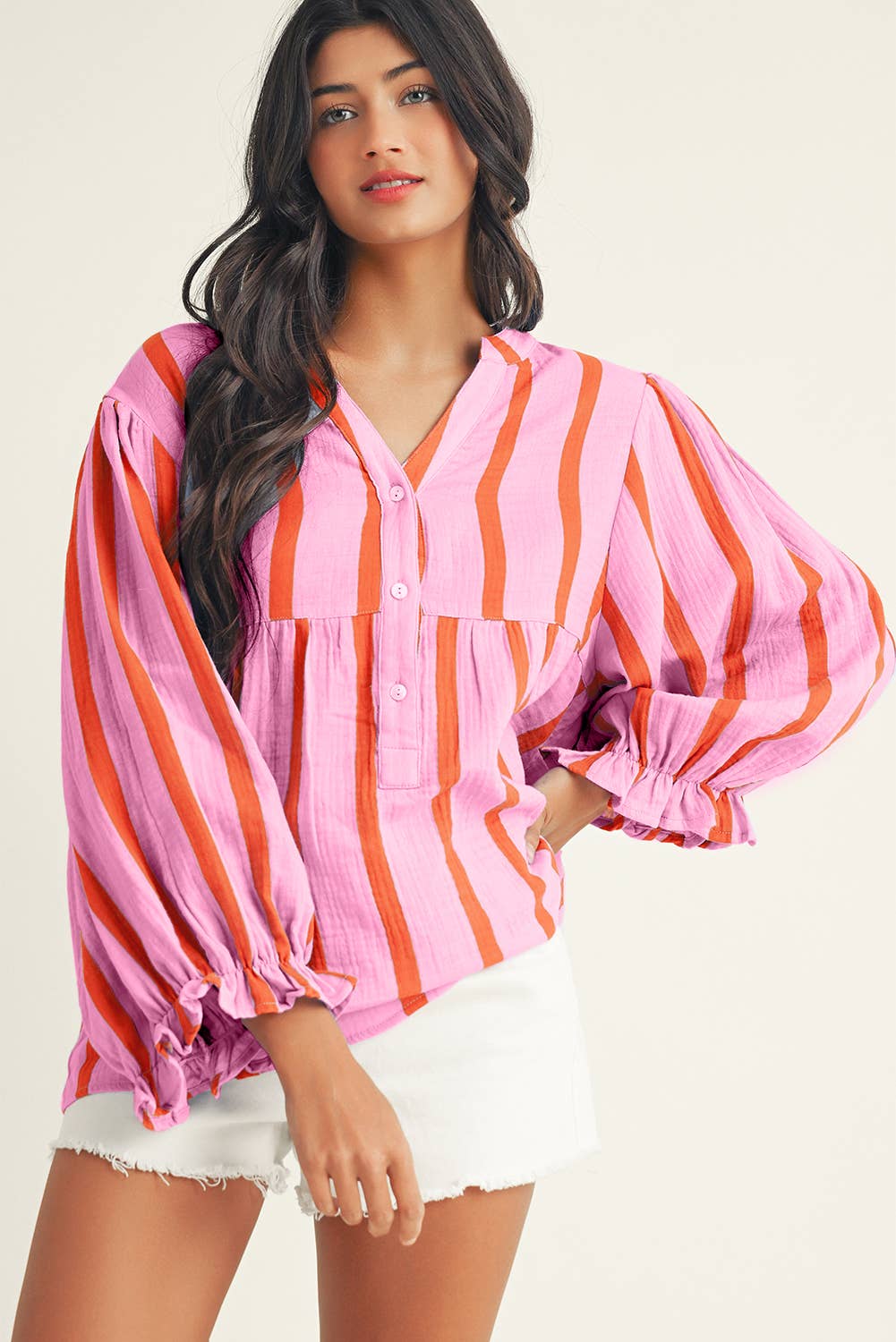 Small Town Cafe Top in Orange