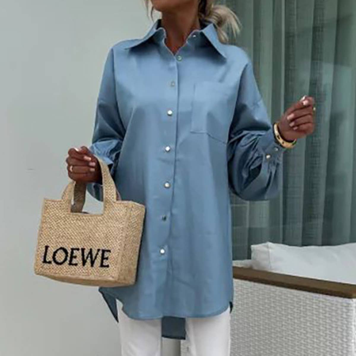Denim Wash Top