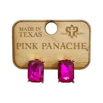 Pink Panache Fuchsia Rhinestone Earring