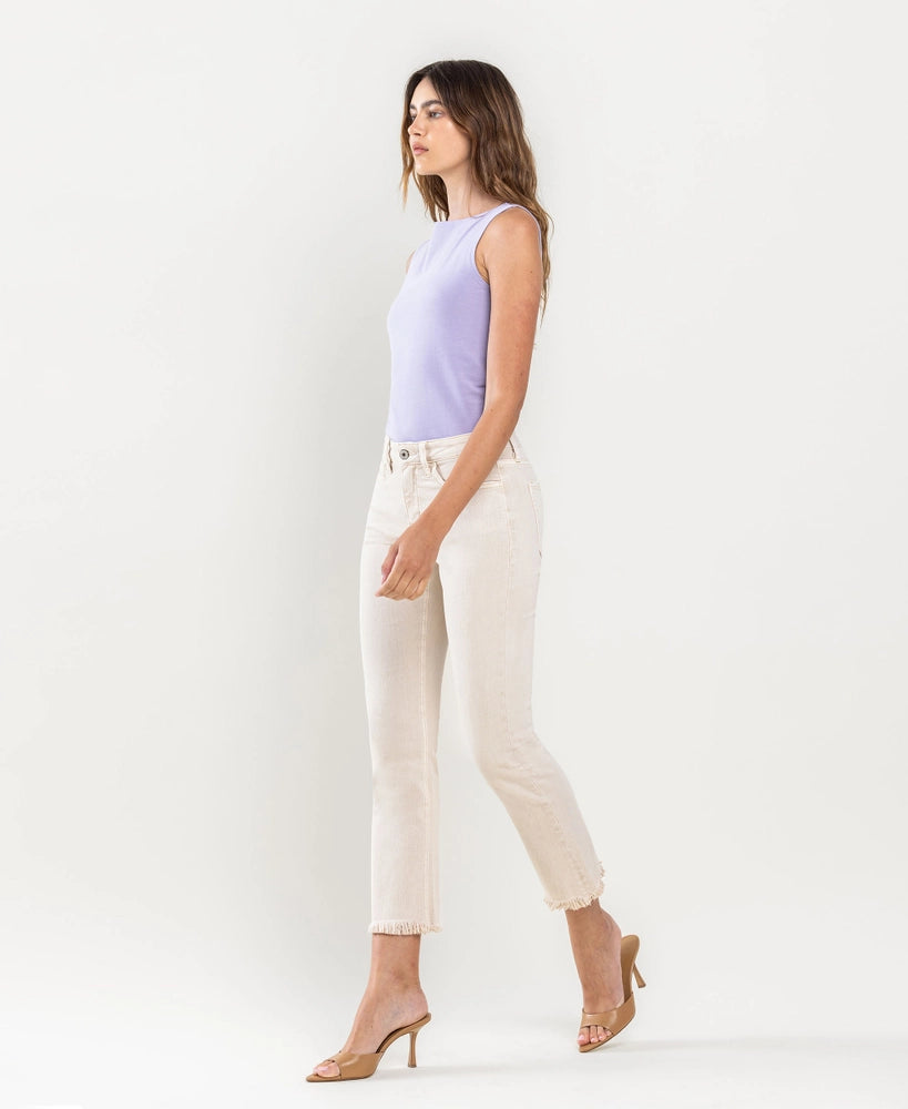Vervet Mid Rise Crop Straight Jean